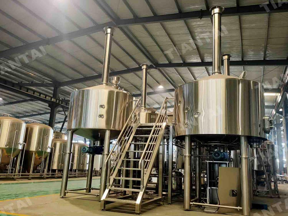 5000L steam heated commercial beer brewery equipment